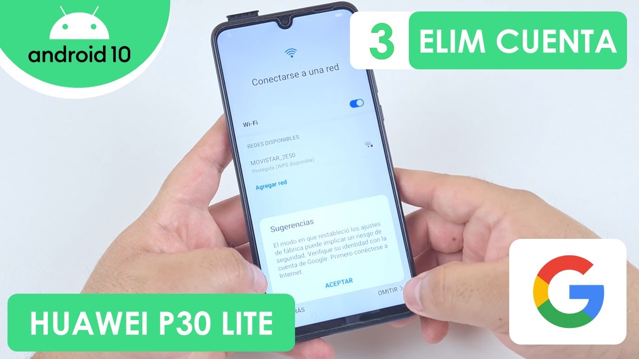 Eliminar Cuenta de Google Huawei P30 Lite | Android 10 | Método 3