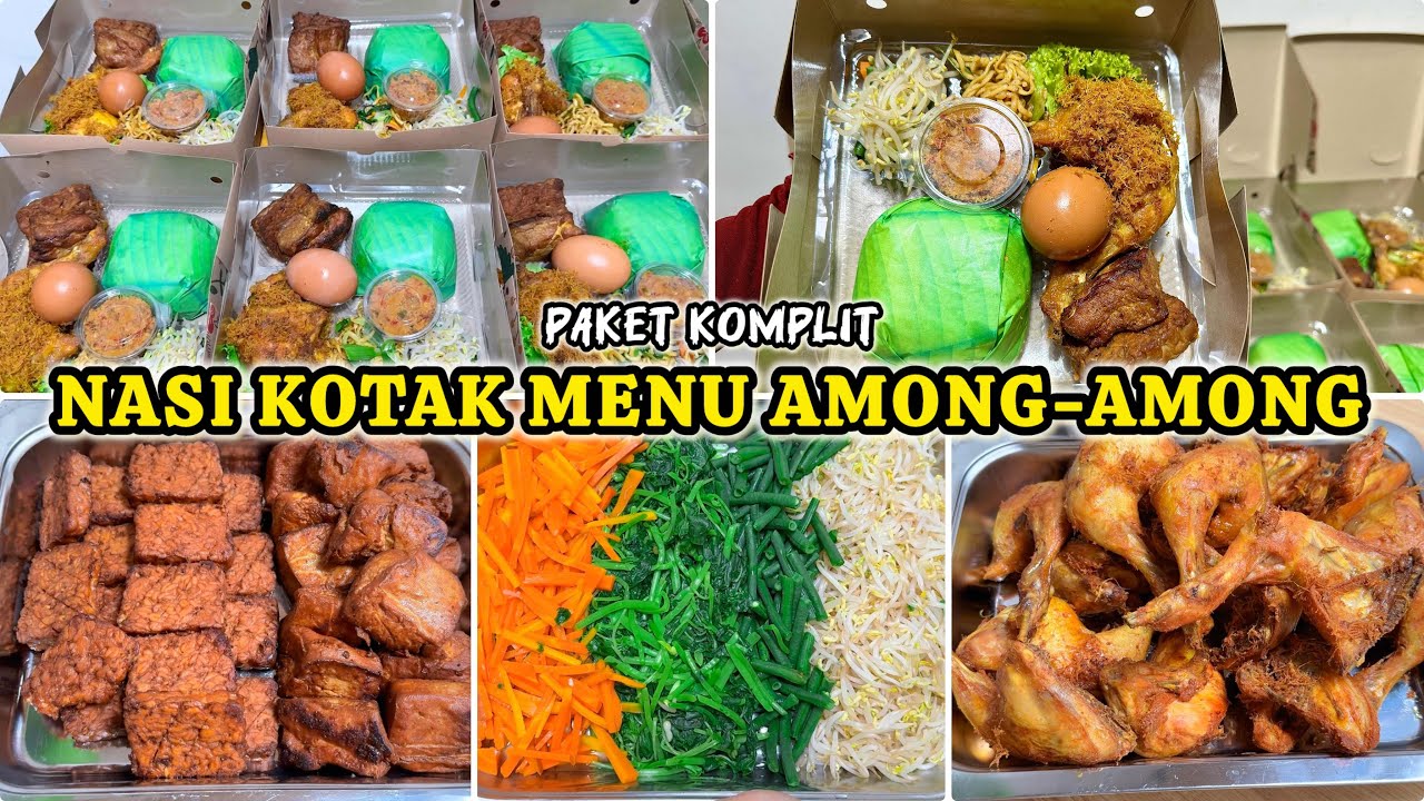 ORDERAN MENU AMONG-AMONG PAKET KOMPLIT #nasibox #idejualan #urapsayur #niahermanto