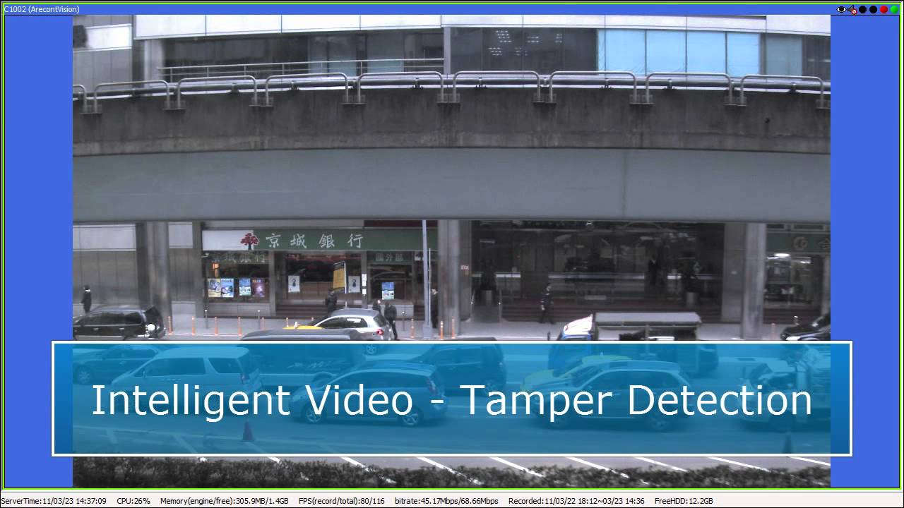 Intelligent Video - Tamper Detection #2
