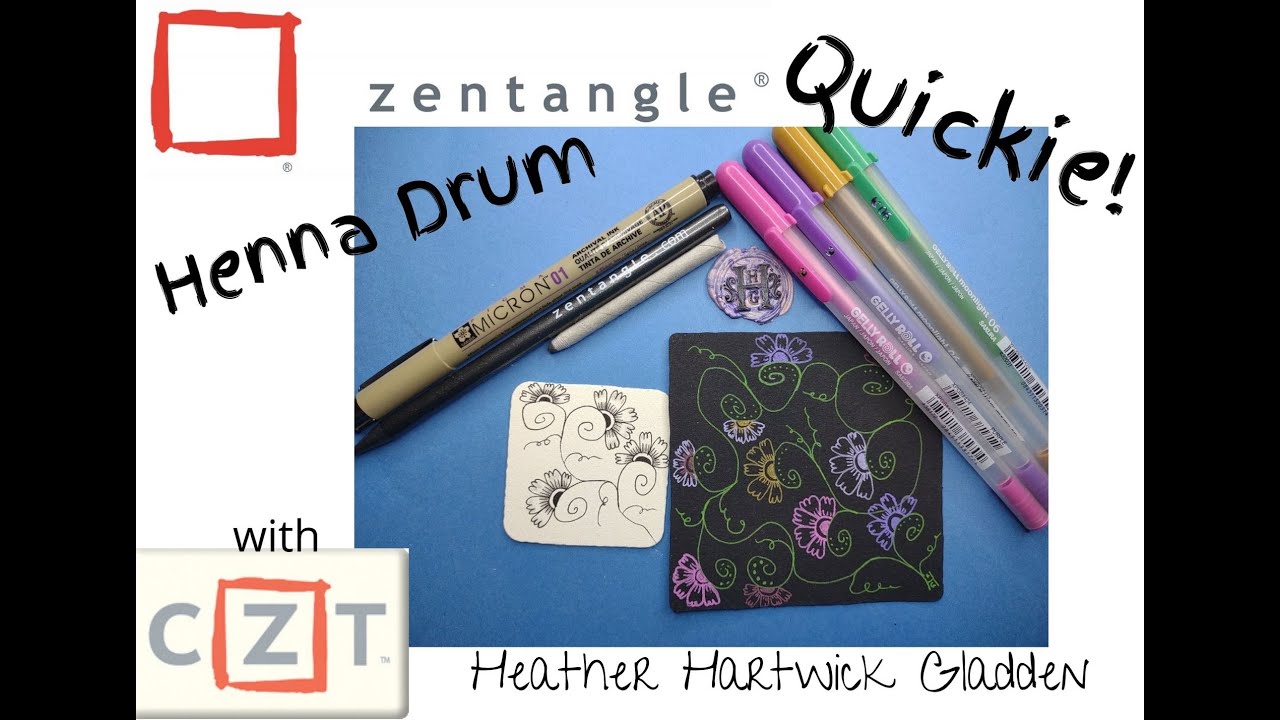 Zentangle® Quickie: Henna Drum