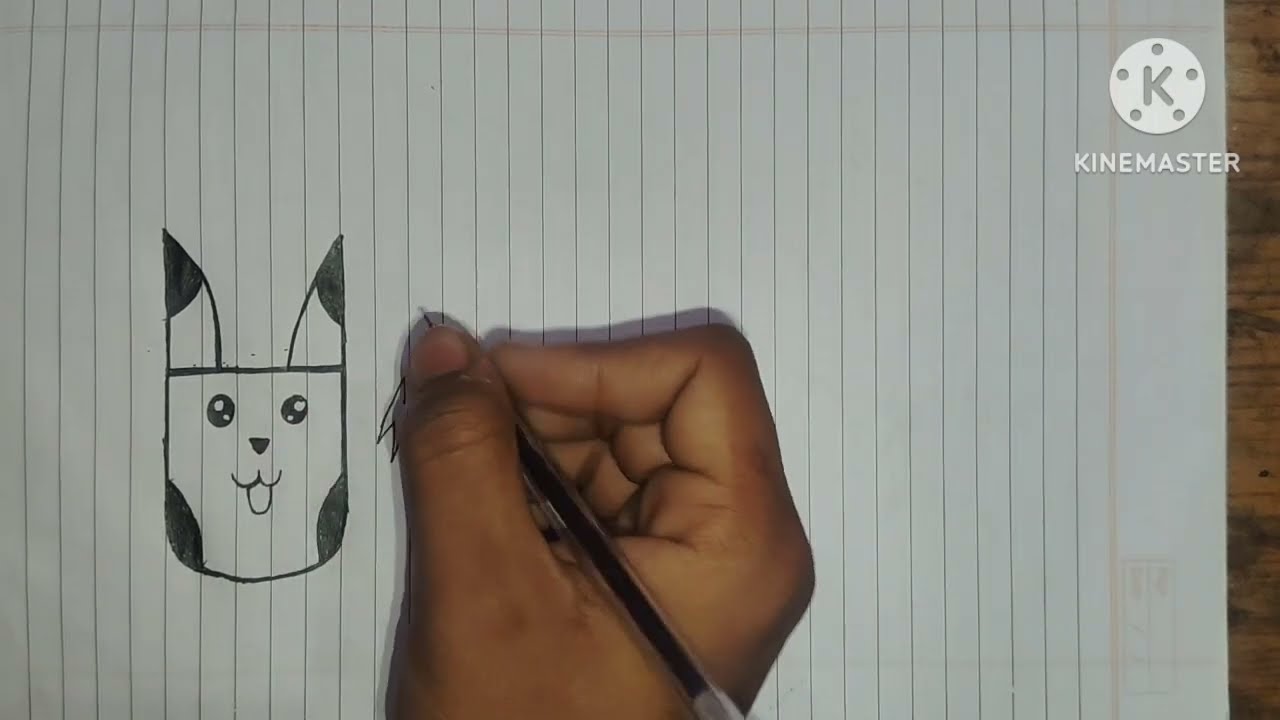 How to Turn H into Pikachu, Easy Drawings Draw cute things @Uplaksh69 