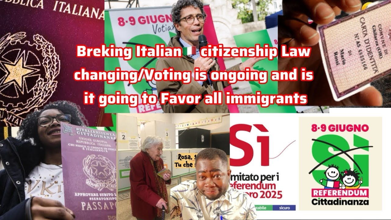 Breking Italian🇮🇹 citizenship Law changing/Voting is ongoing and is it going to Favor all immigrants