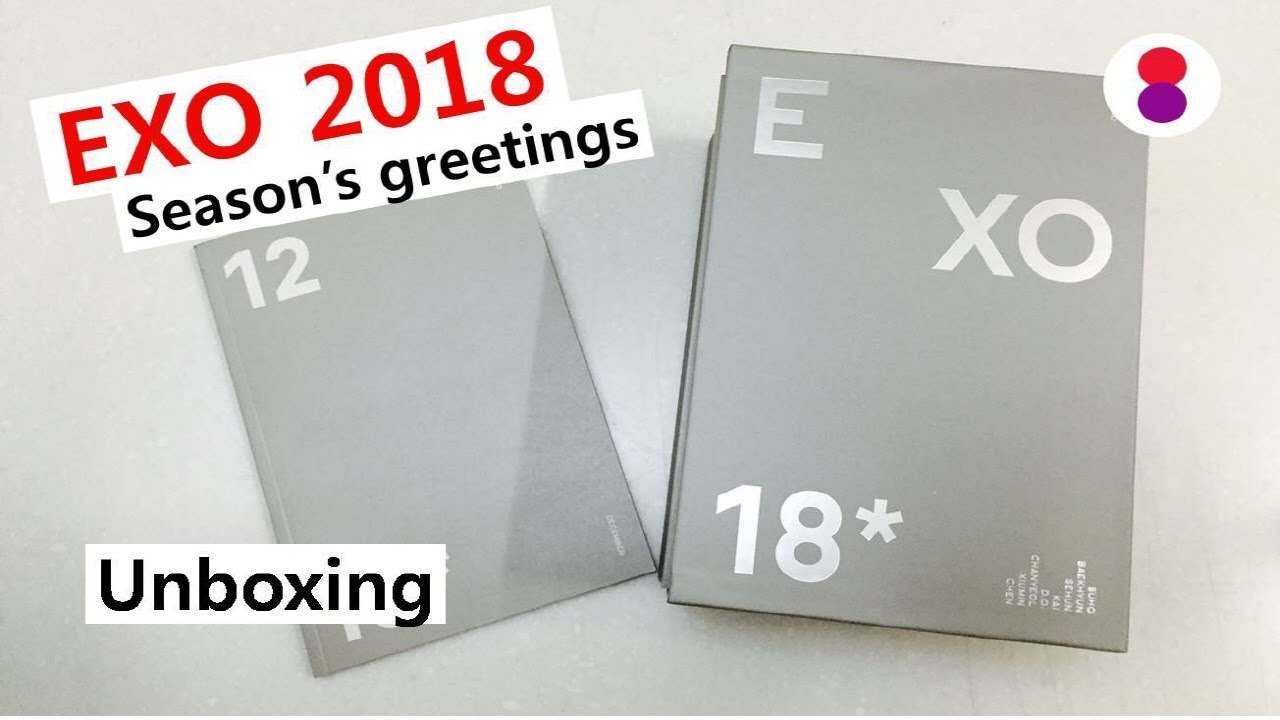 EXO 2018 seasons greetings unboxing 엑소 エクソ  シーズングリーティング