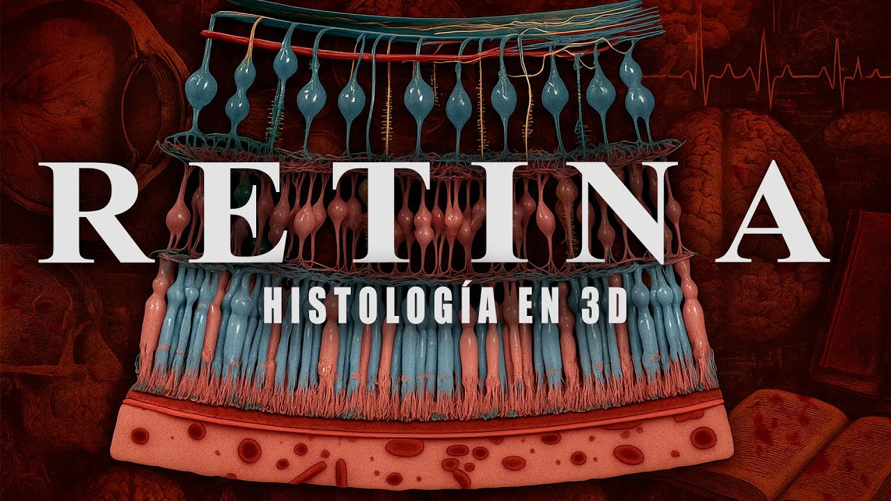 Las 10 CAPAS de la RETINA - HISTOLOGÍA en 3D de la Túnica Nervioso del Ojo