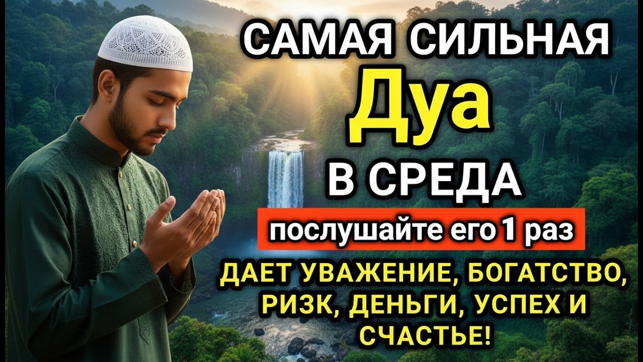 🔑💓 САМАЯ СИЛЬНАЯ Дуа в СРЕДА Все желания сбываются! 🤲⚡💯