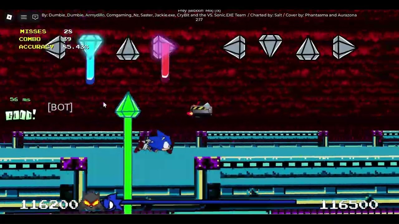 Sonic the hedgehog x roblox prey fnf in friday night bloxin