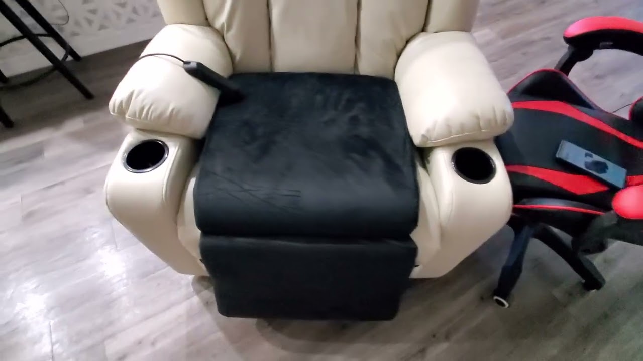 HOMBYS Foam Recliner Cushion with Leg Pillow for Elderly Large Square Seat Cushion