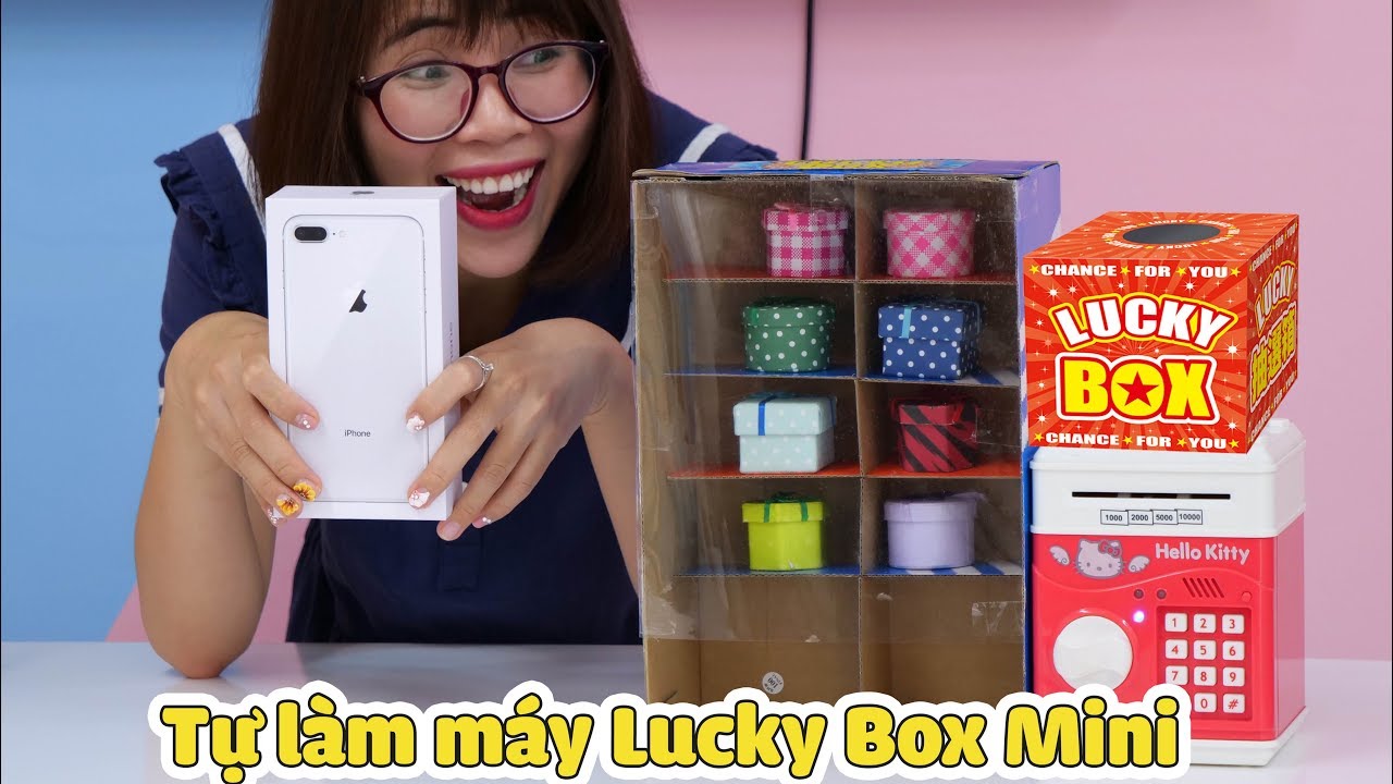 Làm Máy Bán Hộp Lucky Box Mini Troll Chị Thơ Nguyễn