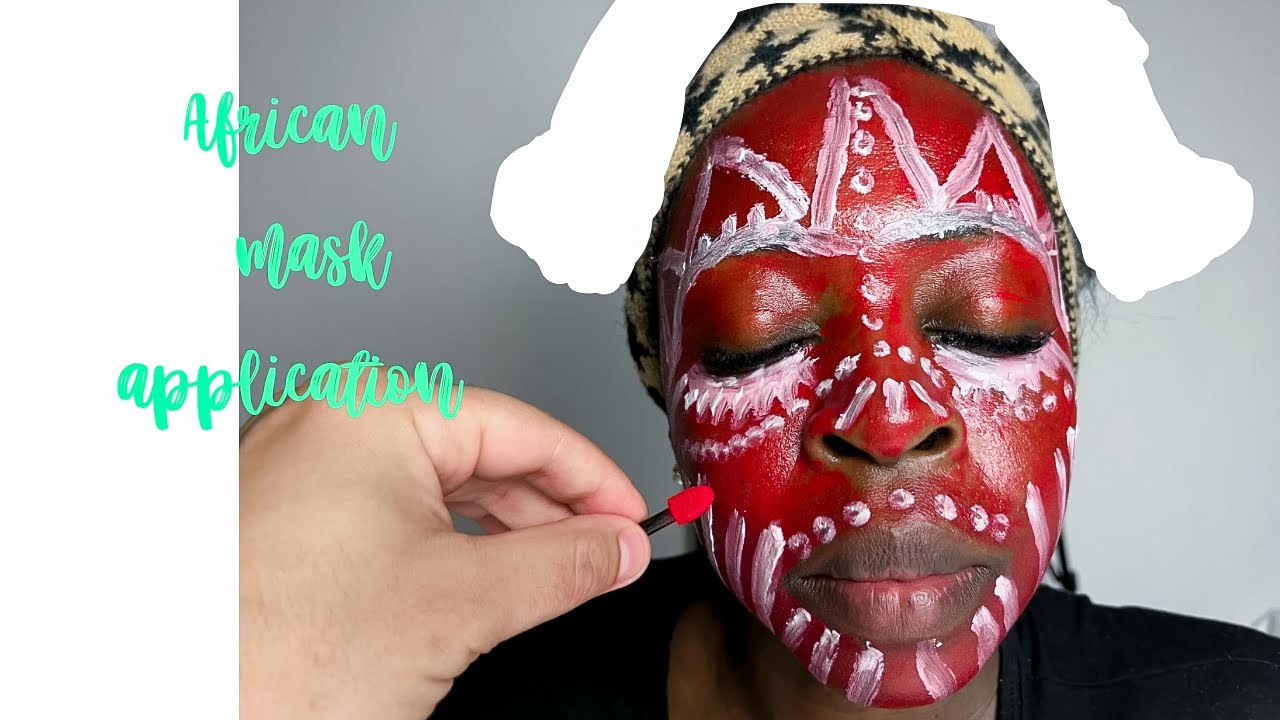 Sleepy African Mask Application by my husband