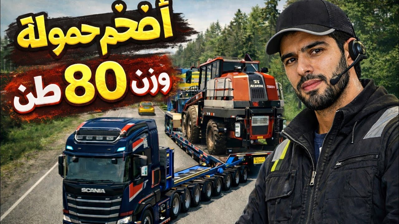أثقل شحنة سقتها بحياتي 😨 | 80 طن🚛🔥