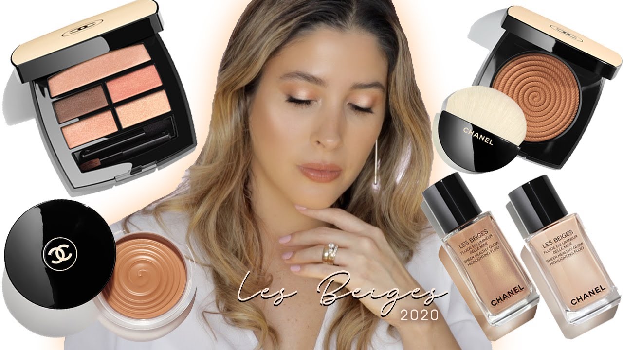 CHANEL LES BEIGES 2020 FULL COLLECTION Summer Makeup Look NEW Soleil Tan vs Original Review Swatches