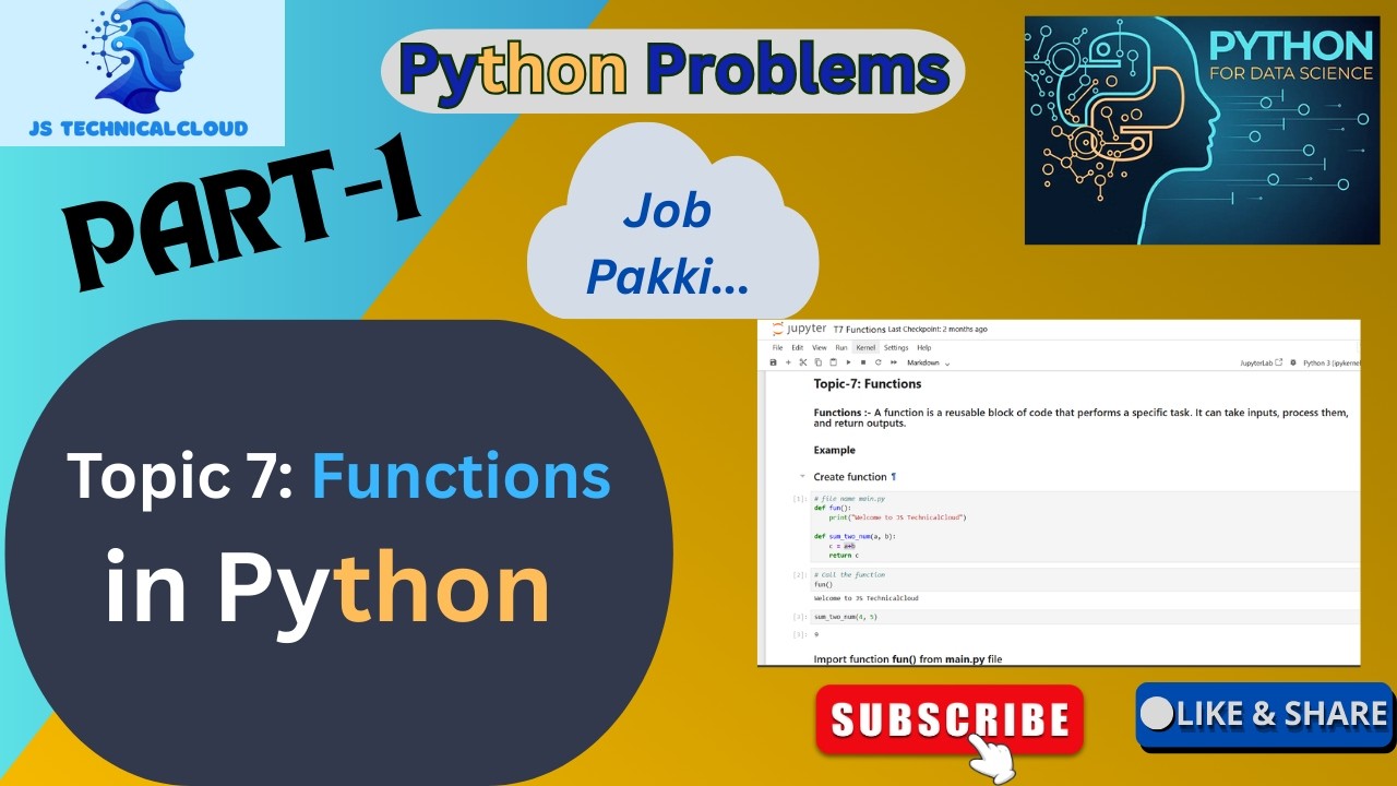 What is Function in Python ? | How to Find Maximum of 3 Numbers ? | Check Even or Odd by Function.