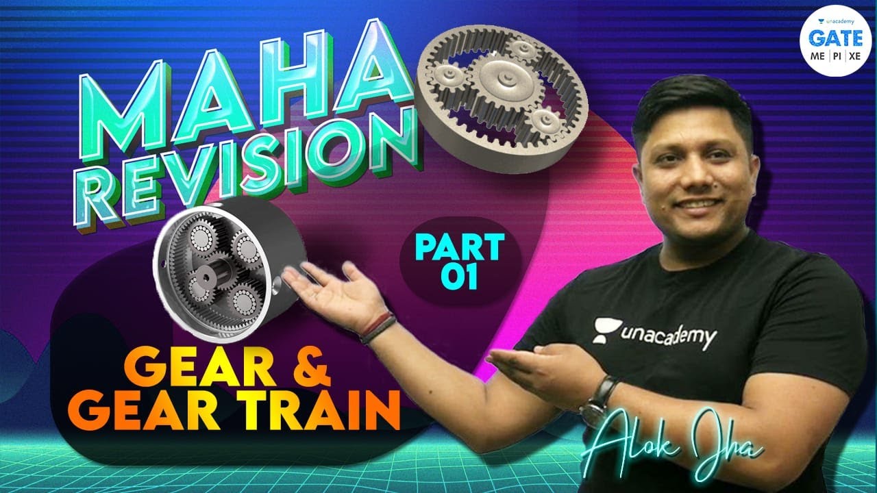 Maha Revision of GEAR & GEAR TRAIN 1  Theory of machine |  