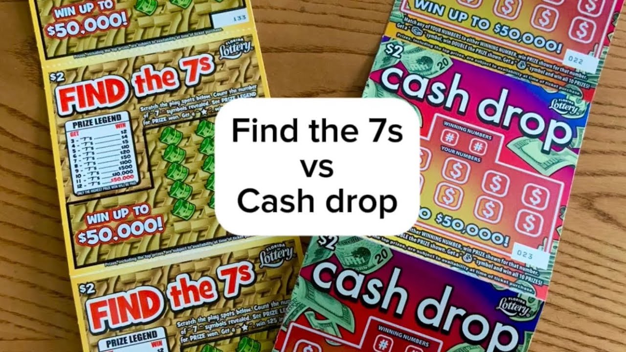 Florida Lottery find the 7s VS Florida Lottery cash drop scratch off tickets ￼
