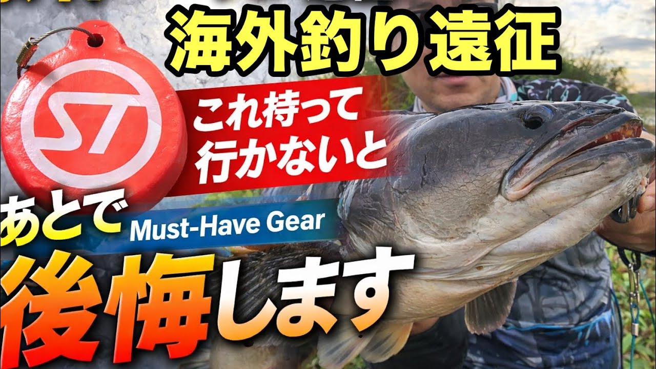 海外釣り遠征…これ持って行かないと‼︎東南アジア編Must-Have Gear for Giant Snakehead Trips