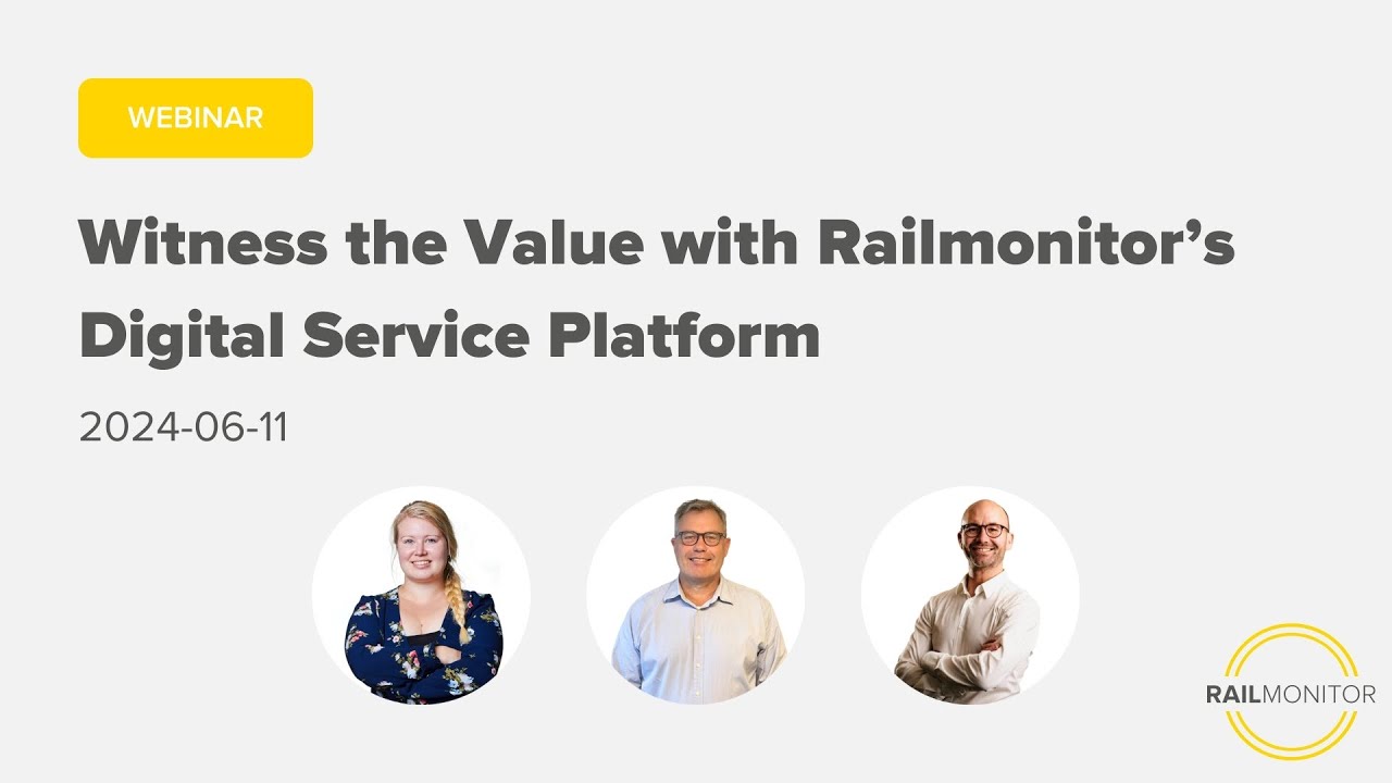 Webinar: Witness the Value with Railmonitor's TrackBed360 & Digital Service Platform