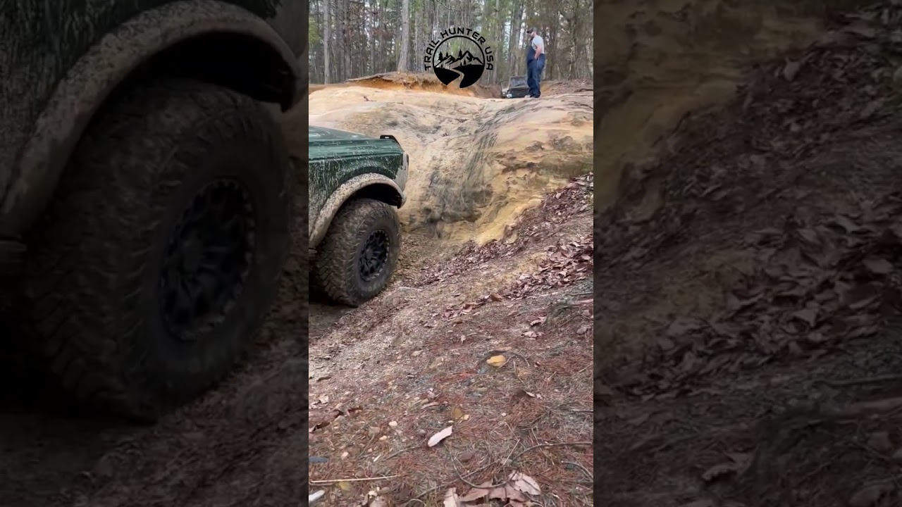 Ford Bronco 😳 Off Road Can It Climb this Vertical Wall 😮 Pickett State Park #shorts