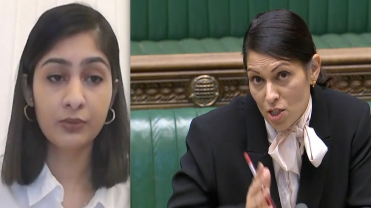 Listen to the facts not your jaded views! Priti Patel slaps down shaking head Labour MP