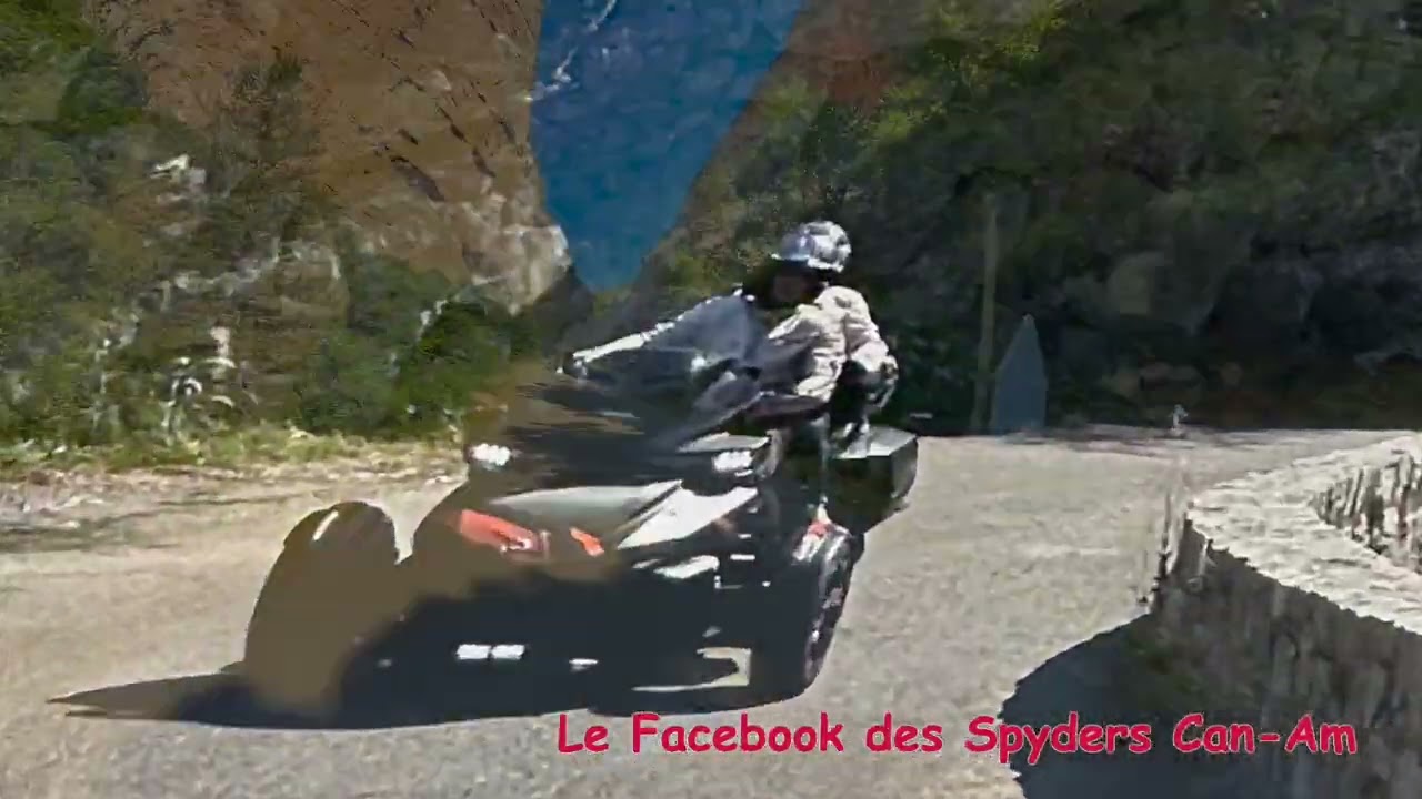 Can-Am Spyder RT au col de fontbelle & au col du Fanget