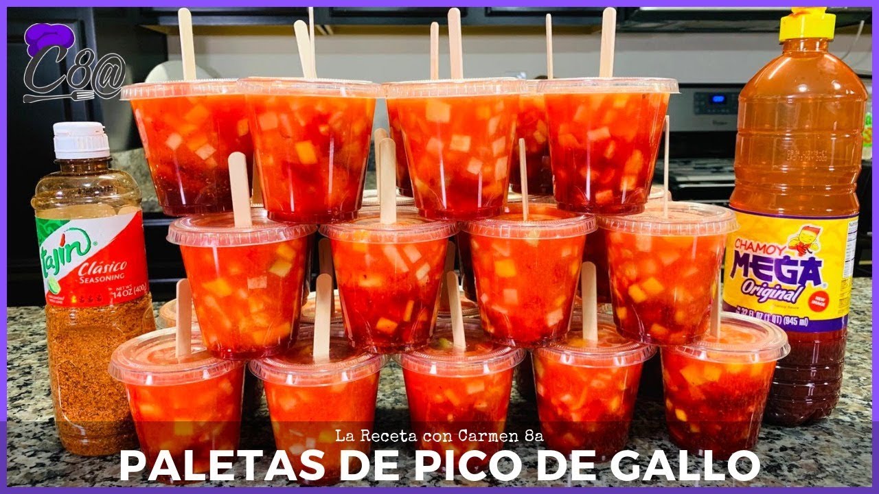 Chamoyadas de pico de Gallo Deliciosas