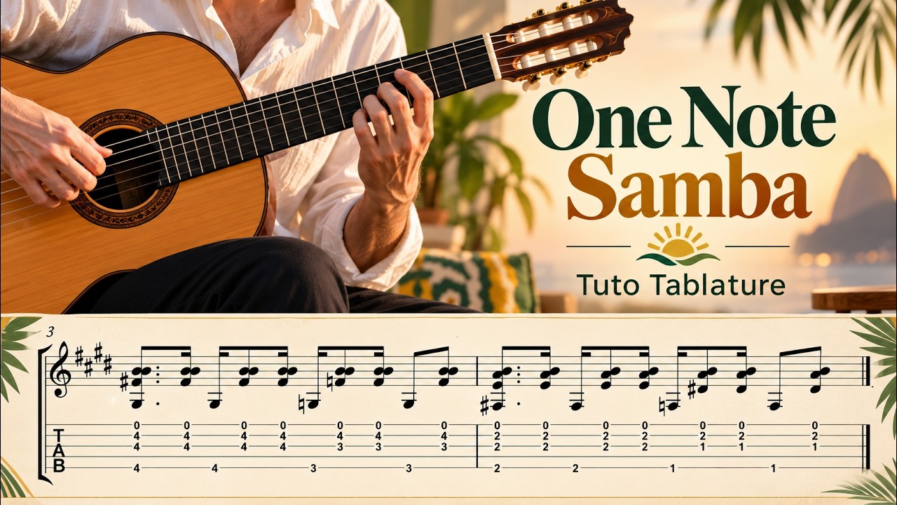 TUTO - ONE NOTE BOSSA - FingerStyle Guitar