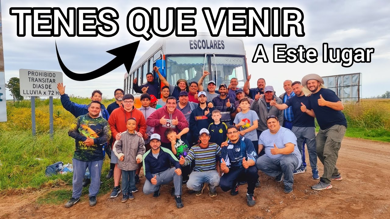 VIAJAMOS EN COLECTIVO a pescar y pasamos un dia INCREÍBLE! Mucha pesca variada en este lugar Mjpesca