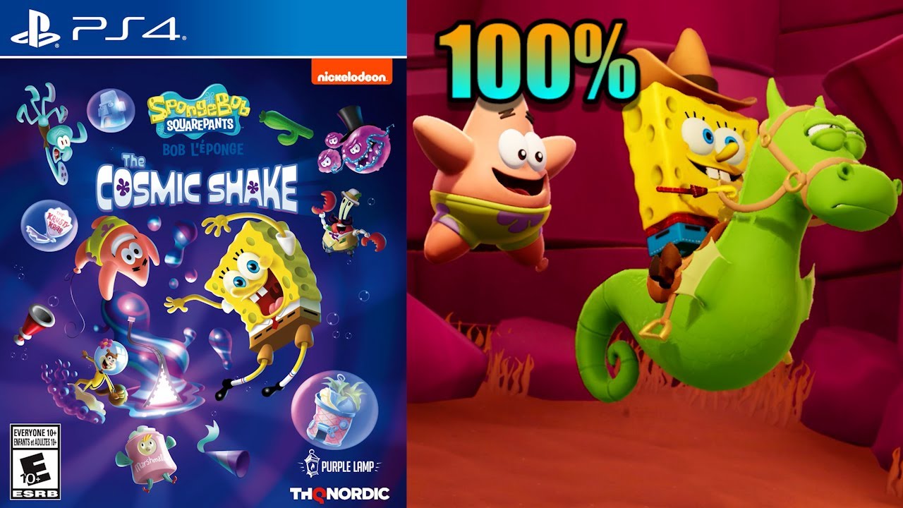 SpongeBob SquarePants: The Cosmic Shake [64] 100% PS4 Longplay