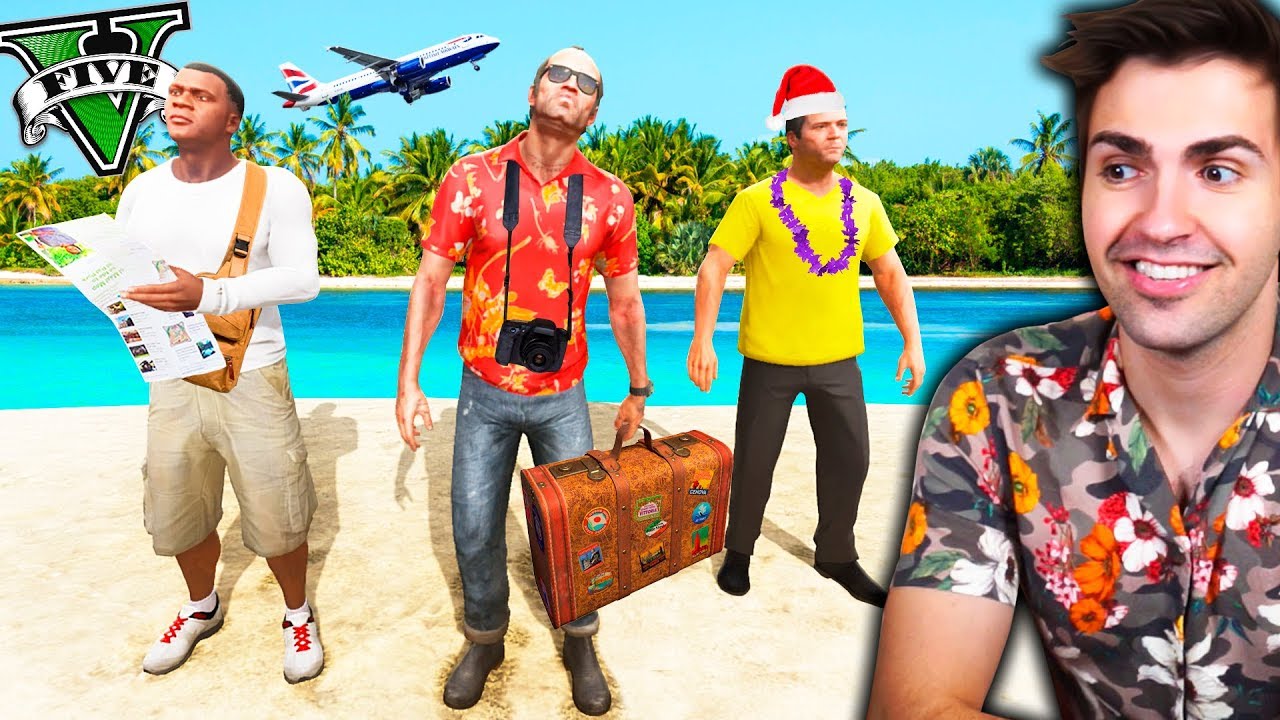 MICHAEL, FRANKLIN Y TREVOR van de VACACIONES !! - GTA 5 MODS