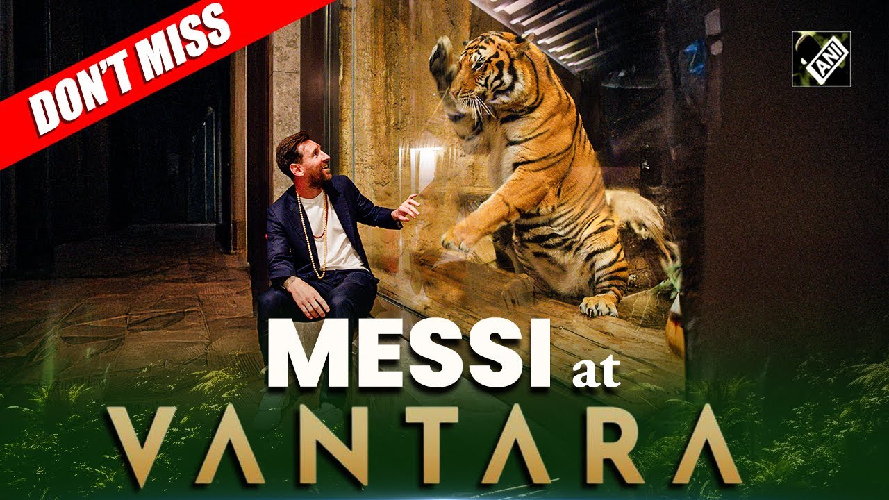 UNMISSABLE! Global football star Lionel Messi visits Vantara in Jamnagar, Gujarat