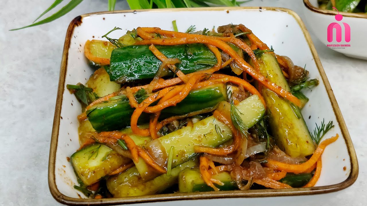 БОДРИНГЛИ  САЛАТ🥗 | САЛАТ ИЗ ОГУРЦОВ по-корейски