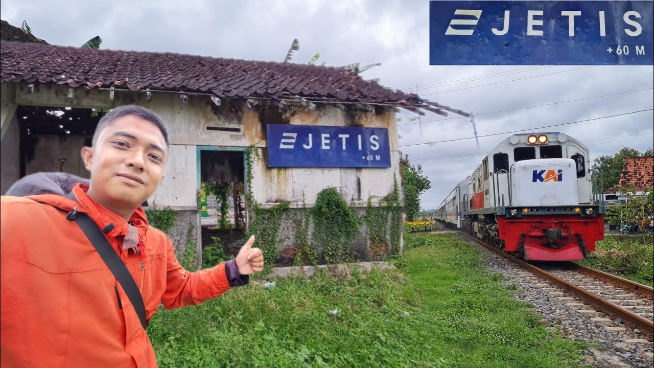 PENEMUAN STASIUN KERETA JETIS TERBENGKALAI DENGAN LOGO Z DITENGAH JALUR AKTIF.