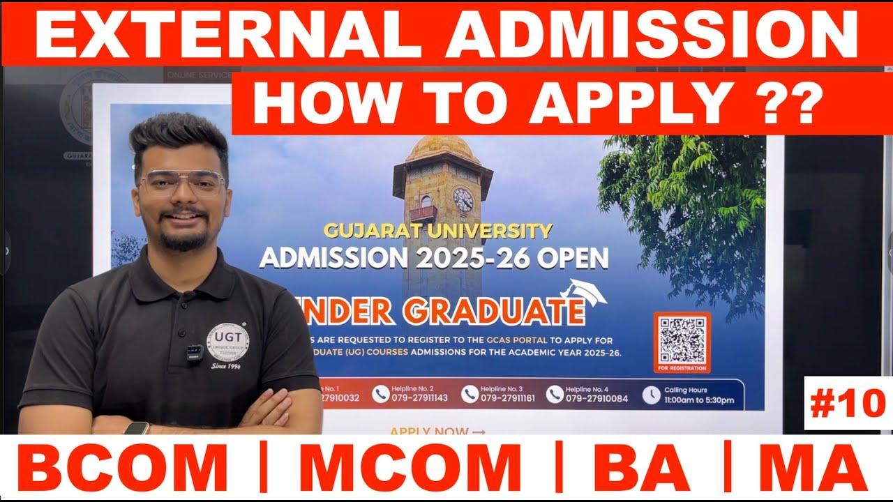 External Admission Update | Bcom | Mcom | BA | MA | GCAS Admission 2025 | UGT
