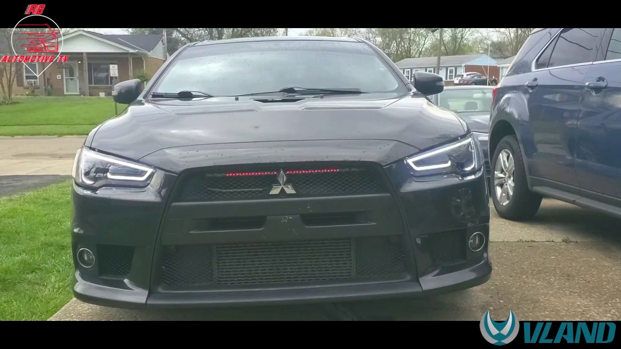 Evo X VLAND Headlight Install