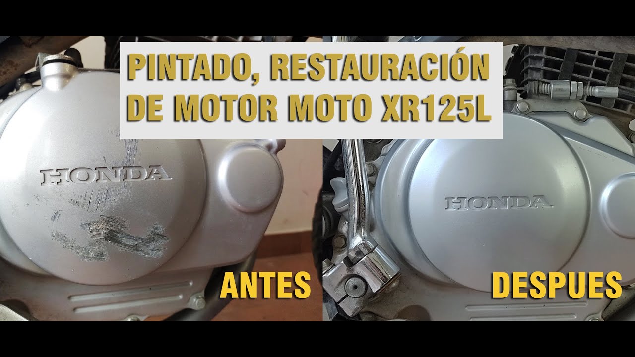 RESTAURACION  MOTOR MOTO HONDA XR, PINTURA ALTA TEMPERATURA