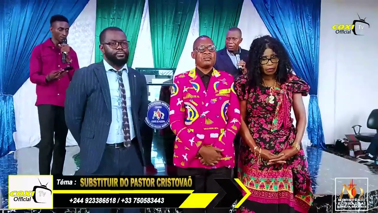 El-shaddai no centro Fonte da Alegria (Substituir do Falecido Pastor Cristóvão  e pastor Luzayadio )