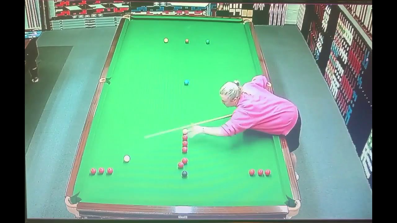 446. Excellent-147 By Talented Rebecca Kenna in practice, with commentary, Yorkshire UK. AQ Snooker