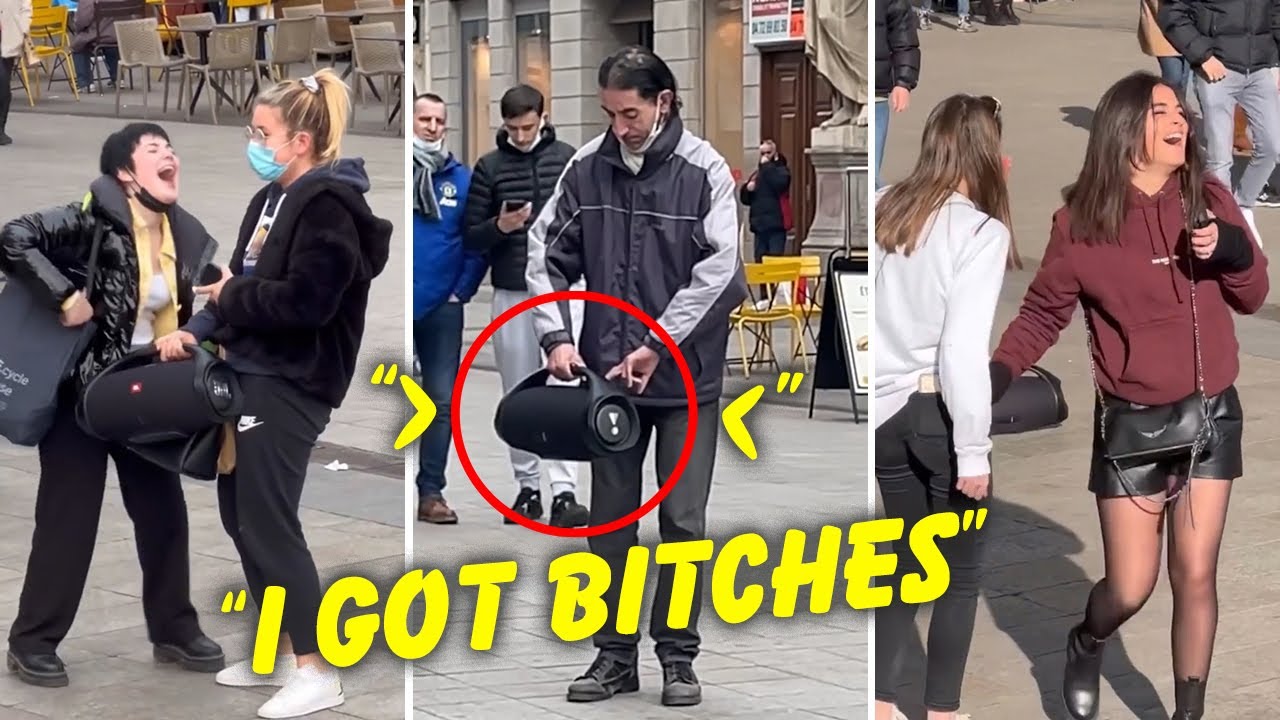 Asking People If They Can Hold The Speaker PRANK