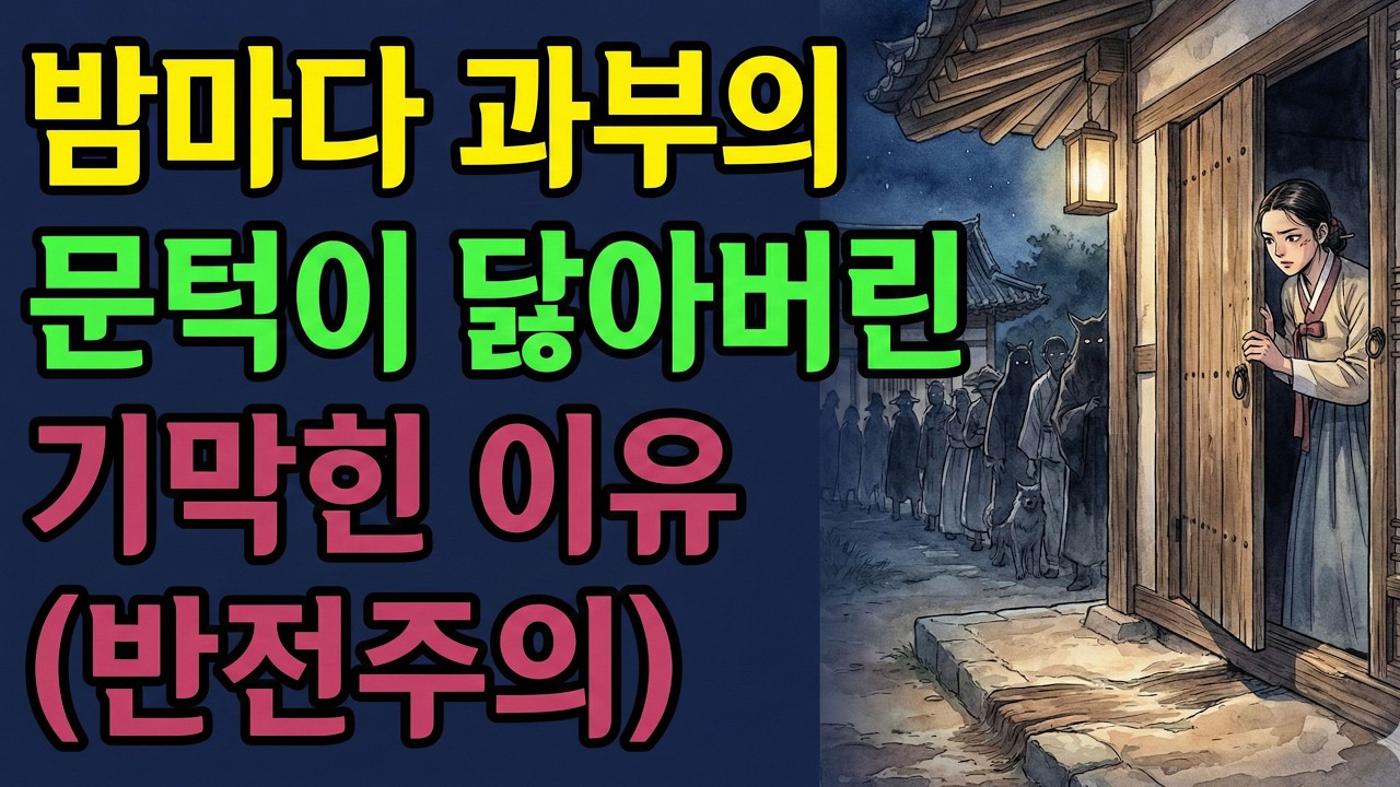 밤마다 과부의 문턱이 닳아버린 기막힌 이유 (반전주의) | 야담·민담·옛날이야기 .전설·설화 ·오디오북