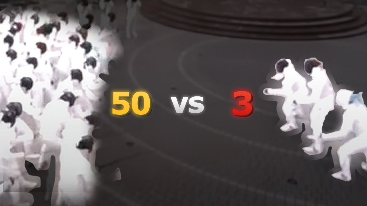 Can 3 Olympic Fencers Beat 50 Ordinary People?