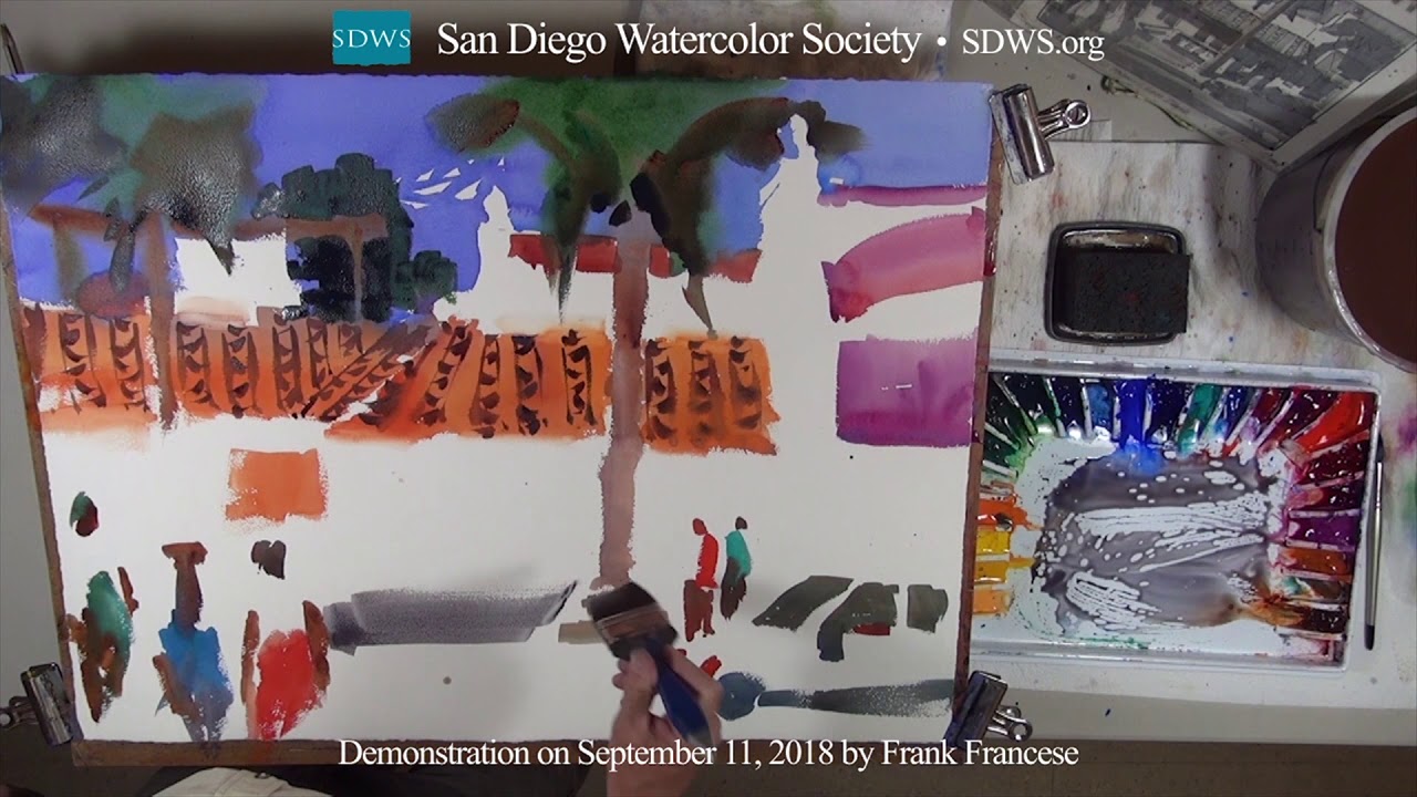 Watercolor Demonstration - Frank Francese, San Diego 2018  (4 of 6)