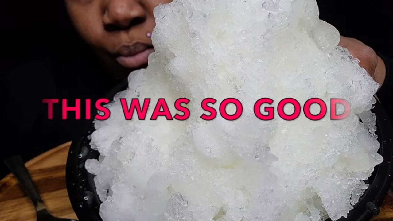 FRESH CARBONATED POWDERY ICE WITH HIDDEN CRUNCHES | #iceeating #asmr #asmrice