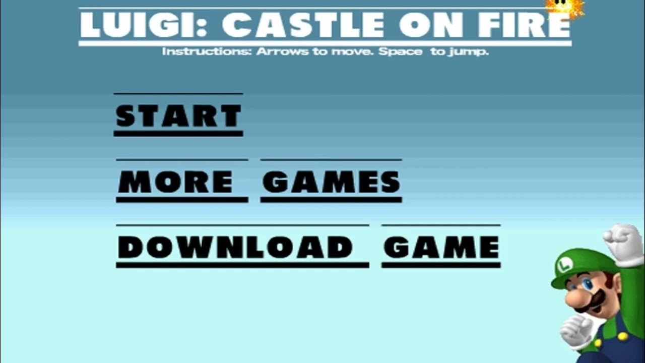 Luigi Castle On Fire Theme