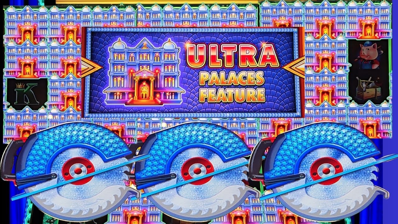 I Hit The Ultra Palaces Feature!! 2 Hand Pays On Huff N Even More Puff Grand - MAX BET