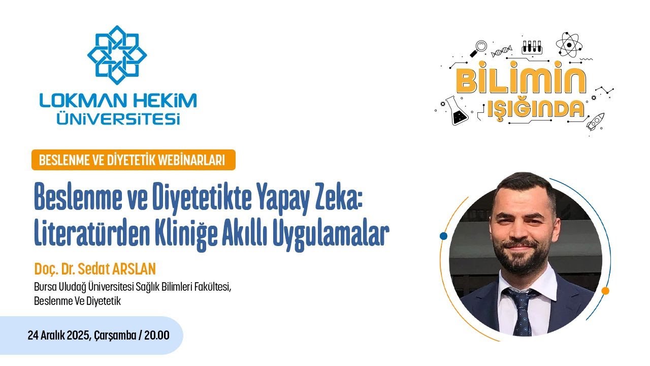 Beslenme ve Diyetetikte Yapay Zeka: Literatürden Kliniğe Akıllı Uygulamalar