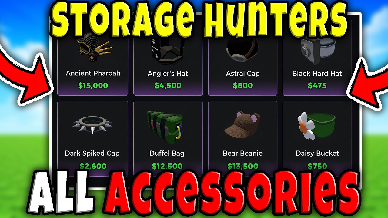 BEST ACCESSORY STATS FULL GUIDE in STORAGE HUNTERS OPEN WORLD Roblox