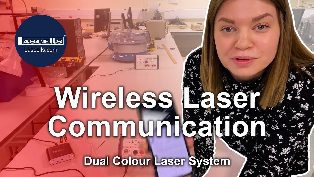Wireless laser communication using the Dual Colour Laser