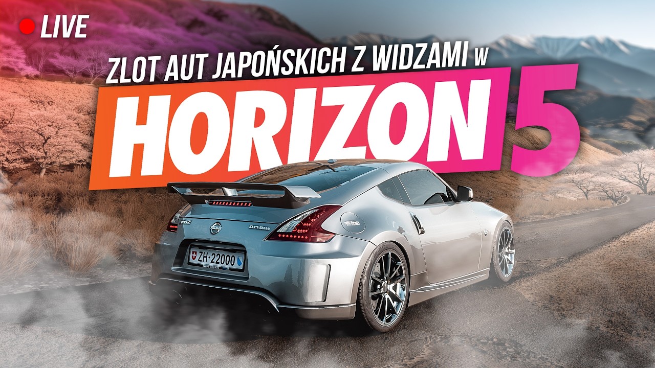 🔴Forza Horizon 5 - ZLOT z WIDZAMI: Auta JAPOŃSKIE! Ostatnie chwile przed FORZA HORIZON 6 🔥😎