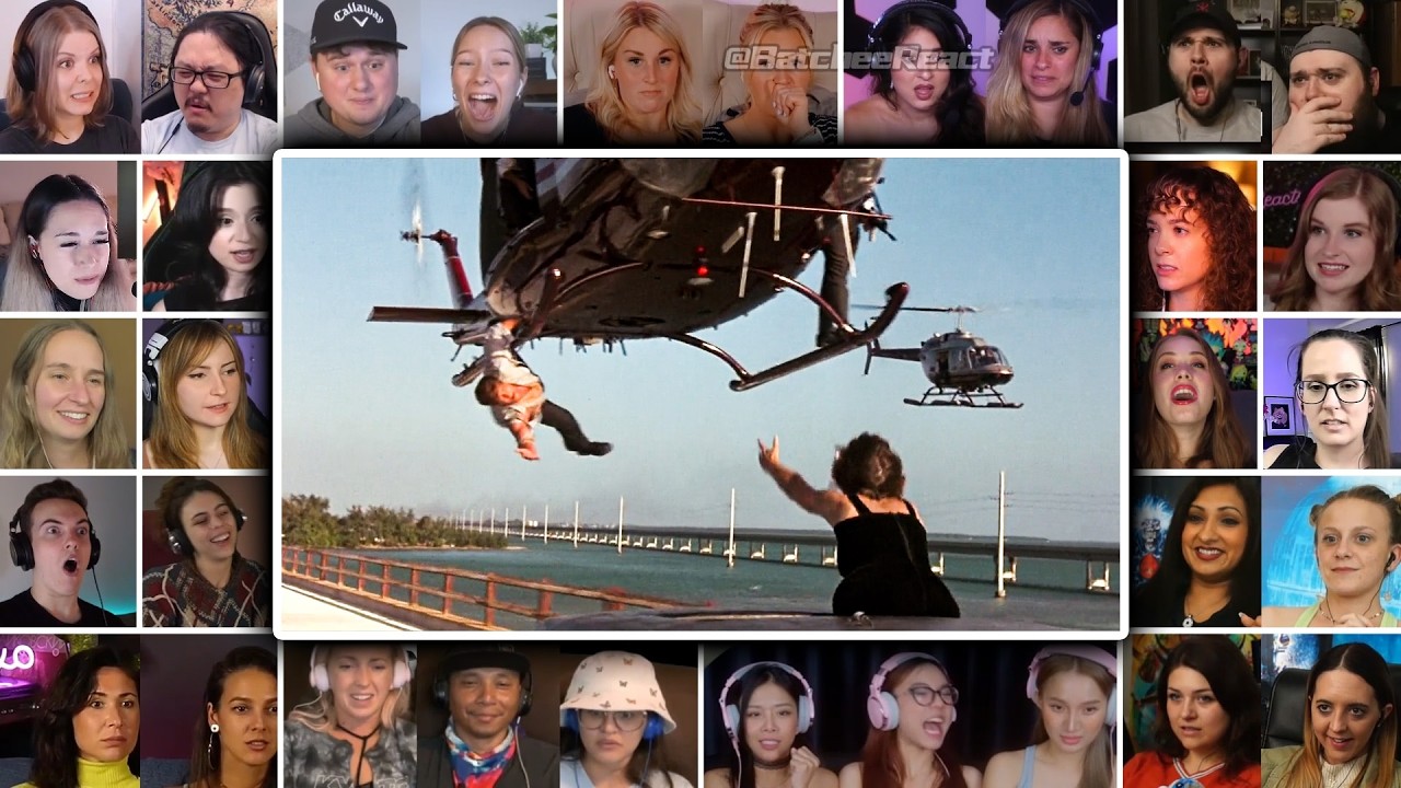 Helicopter Rescue Scene | True Lies (1994) Reaction Mashup