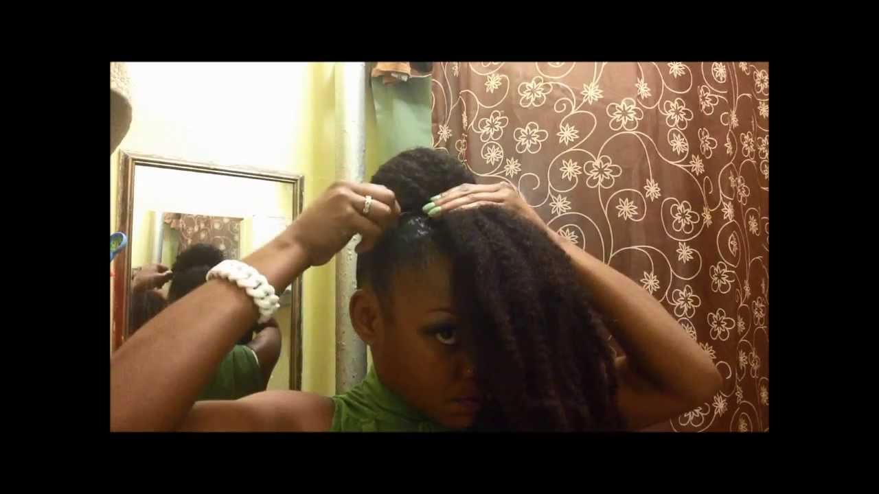 High Bun With Marley Hair Tutorial
