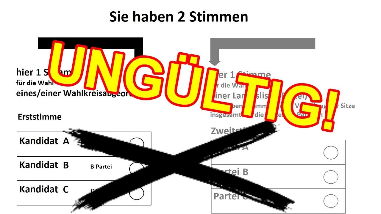 Stimmzettel ung&uuml;ltig machen ist besser als nicht w&auml;hlen? - Wahlzettel ung&uuml;ltig machen was bringt es